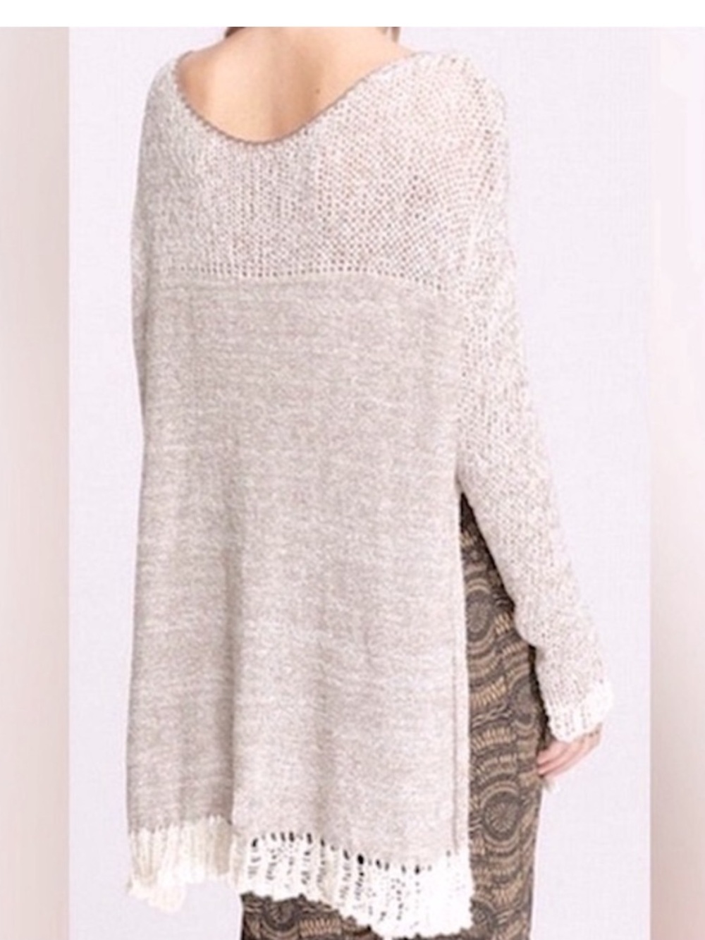 Free People Haiku Linen Side Slit Sweater - Picture 3 of 8
